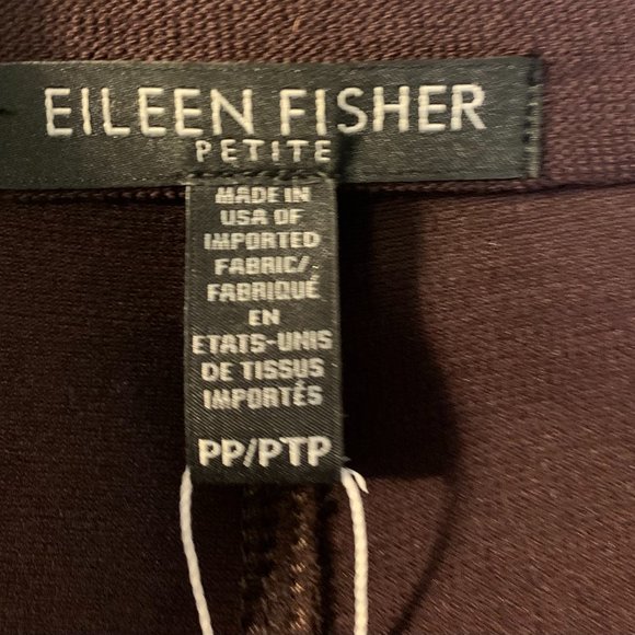 Eileen Fisher Crepe Blazer Petite Size PP 2P 4P NEW Brown Neutral Fall Career - Picture 6 of 9